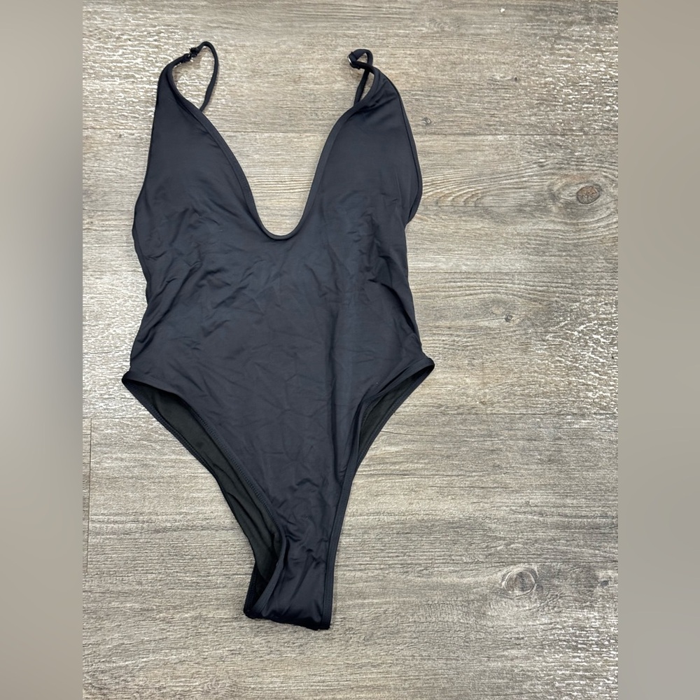 Classic Black One-Piece Swimsuit